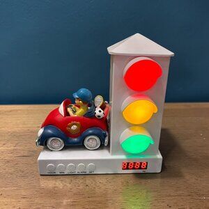 It's About Time Traffic Light Alarm Clock Nightlight Boy in Car Stoplight Works